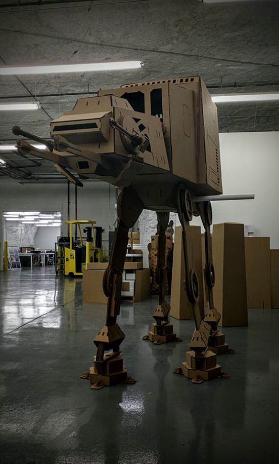 AT-AT帝国步行机四足机器人拼装模型3D图纸 Solidworks 附STEP